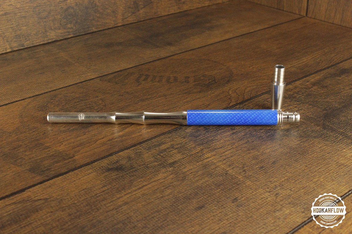 Chill Shisha Carbon Aluminium Mundstueck blau