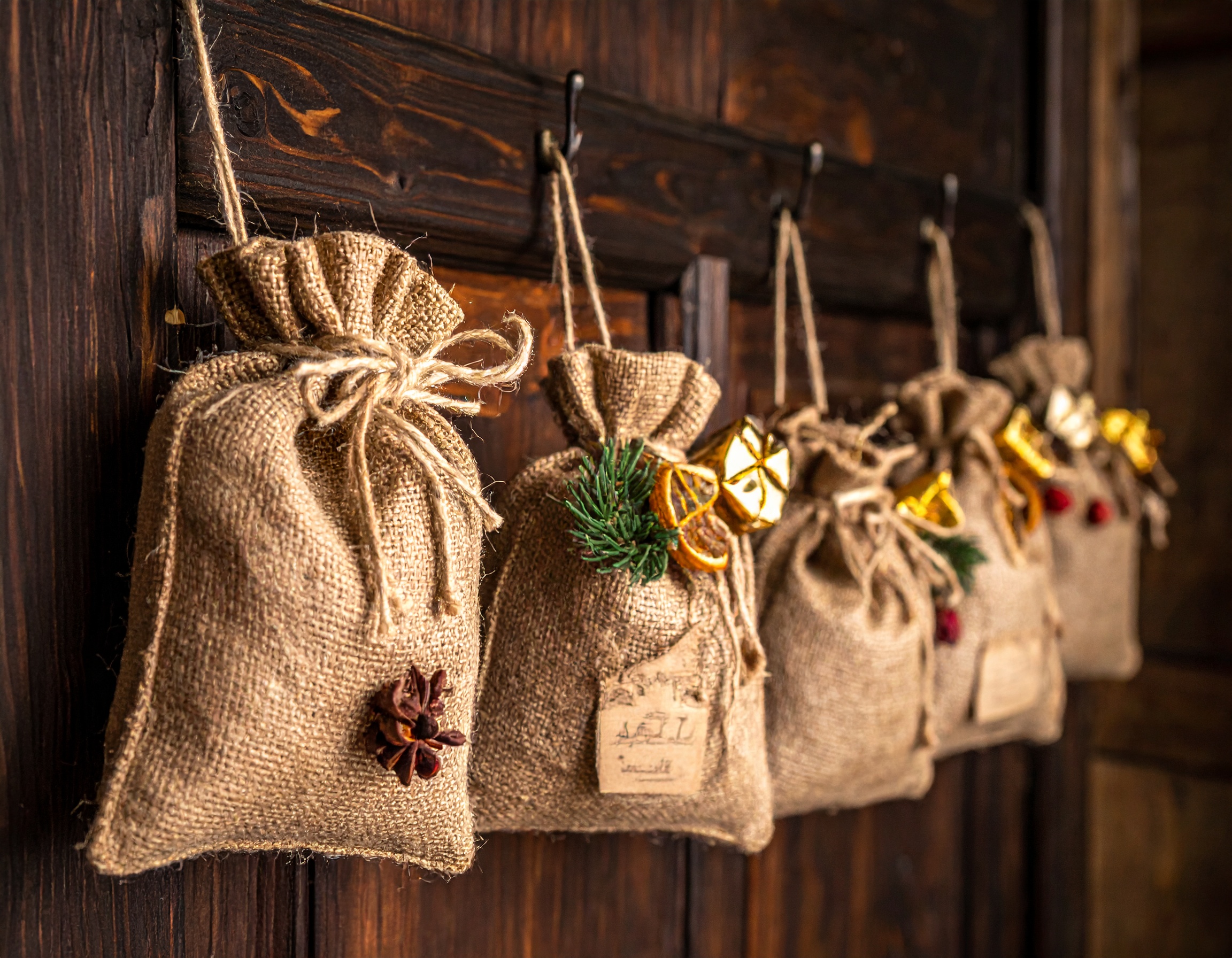 Firefly_Werbebild eines Shisha Weihanchtskalender - so kleine jutebeutel die uber der tur han 769698 Firefly_Werbebild eines Shisha Weihanchtskalender - so kleine jutebeutel die uber der tur han 769698