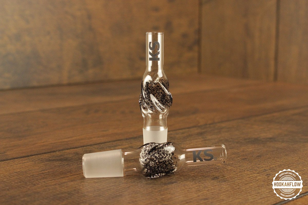 KS Glasschlauchanschluss mit Schliff Minea black KS Glasschlauchanschluss mit Schliff Minea black