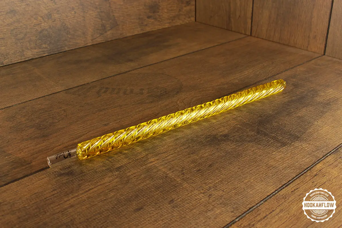 Pose Glasmundstueck Twisty Gelb Pose Glasmundstueck Twisty Gelb